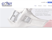 Tablet Screenshot of costtransformation.com